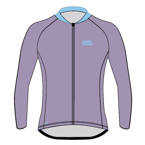 Mens Pastel Purple Winter Jersey - BOWY Active