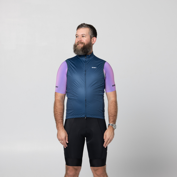 BOWY Active Mens Peacock Blue Vest