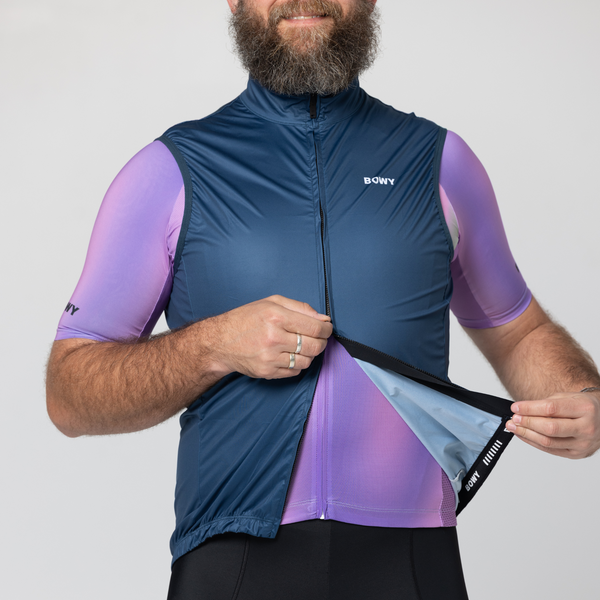 BOWY Active Mens Peacock Blue Vest