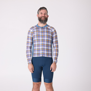 BOWY Active Mens Plaid Long Sleeve Jersey