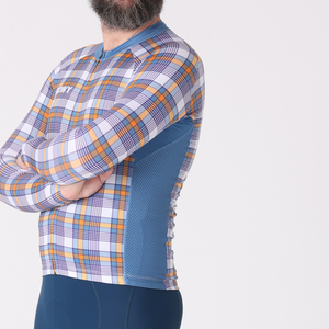 BOWY Active Mens Plaid Long Sleeve Jersey