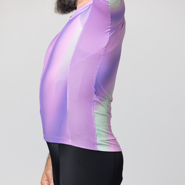 BOWY Active Mens Hazy Purple Cycling Jersey
