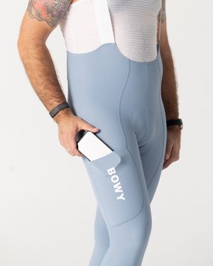 Mens Pastel Blue Cargo Bib Tights – BOWY Active