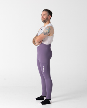 Mens Pastel Purple Cargo Bib Tights – BOWY Active