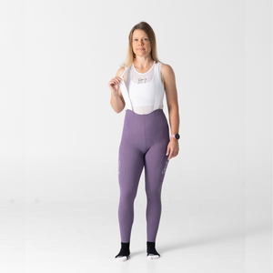 Womens Pastel Purple Cargo Bib Tights – BOWY Active