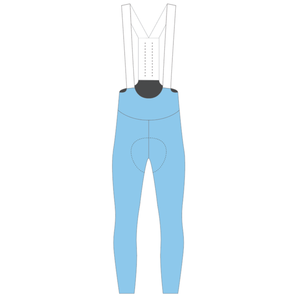 Womens Pastel Blue Cargo Bib Tights – BOWY Active