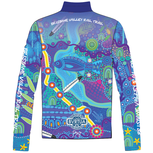 PRE ORDER - Womens Long Sleeve Half Zip Summer Gravel Shirt | BVRTUA