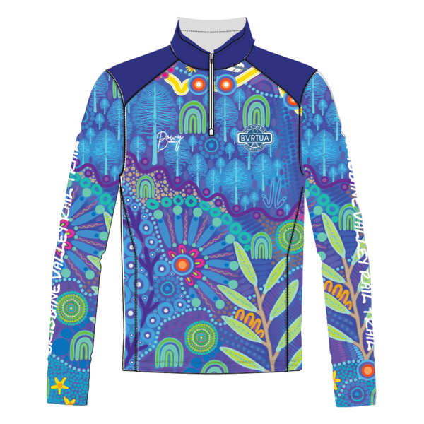 PRE ORDER - Womens Long Sleeve Half Zip Summer Gravel Shirt | BVRTUA