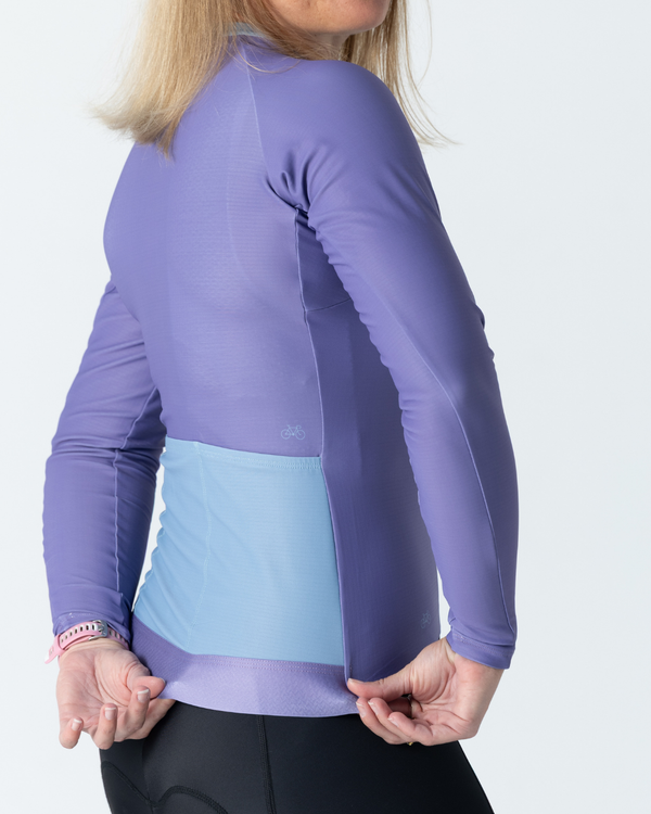 Womens Pastel Purple Winter Jersey - BOWY Active