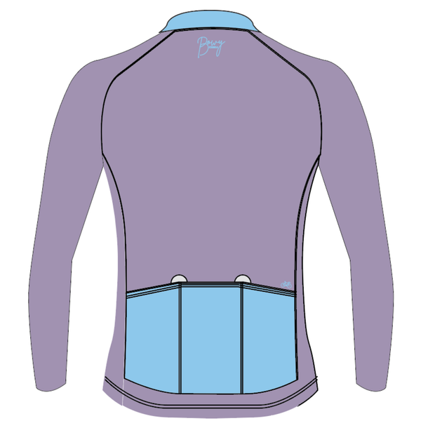 Womens Pastel Purple Winter Jersey - BOWY Active