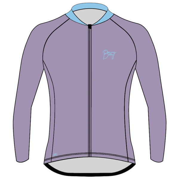 Womens Pastel Purple Winter Jersey - BOWY Active