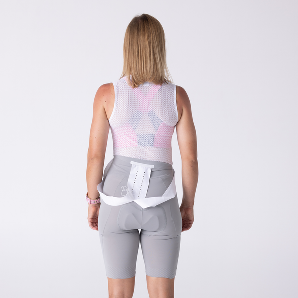 BOWY Active Womens White Sleeveless Base Layer