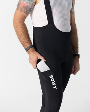 Mens Black Cargo Bib Tights – BOWY Active
