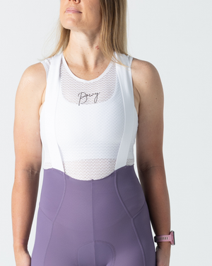 Womens Pastel Purple Cargo Bib Tights – BOWY Active